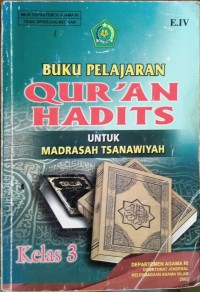 Image of Buku Pelajaran Qur'an Hadits Kelas 3