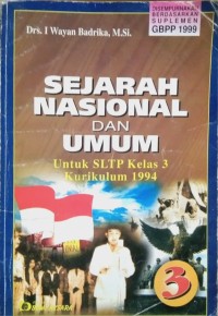 Image of Sejarah Nasional dan Umum Kelas 3