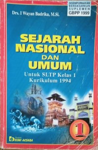 Image of Sejarah Nasional dan Umum Kelas 1